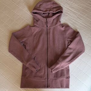 Lululemon Dusty Rose Hoodie Full-Zip Scuba Jacket